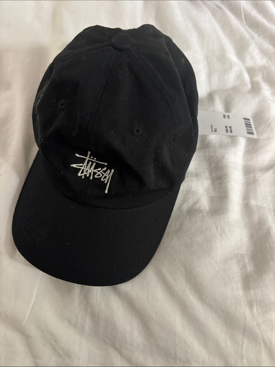 Other - Stussy Black Embroidered Logo Dad Cap